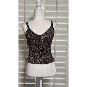 Miraclesuit Women Size 8 Animal Print Swimsuit Tankini Top Coastal Beach